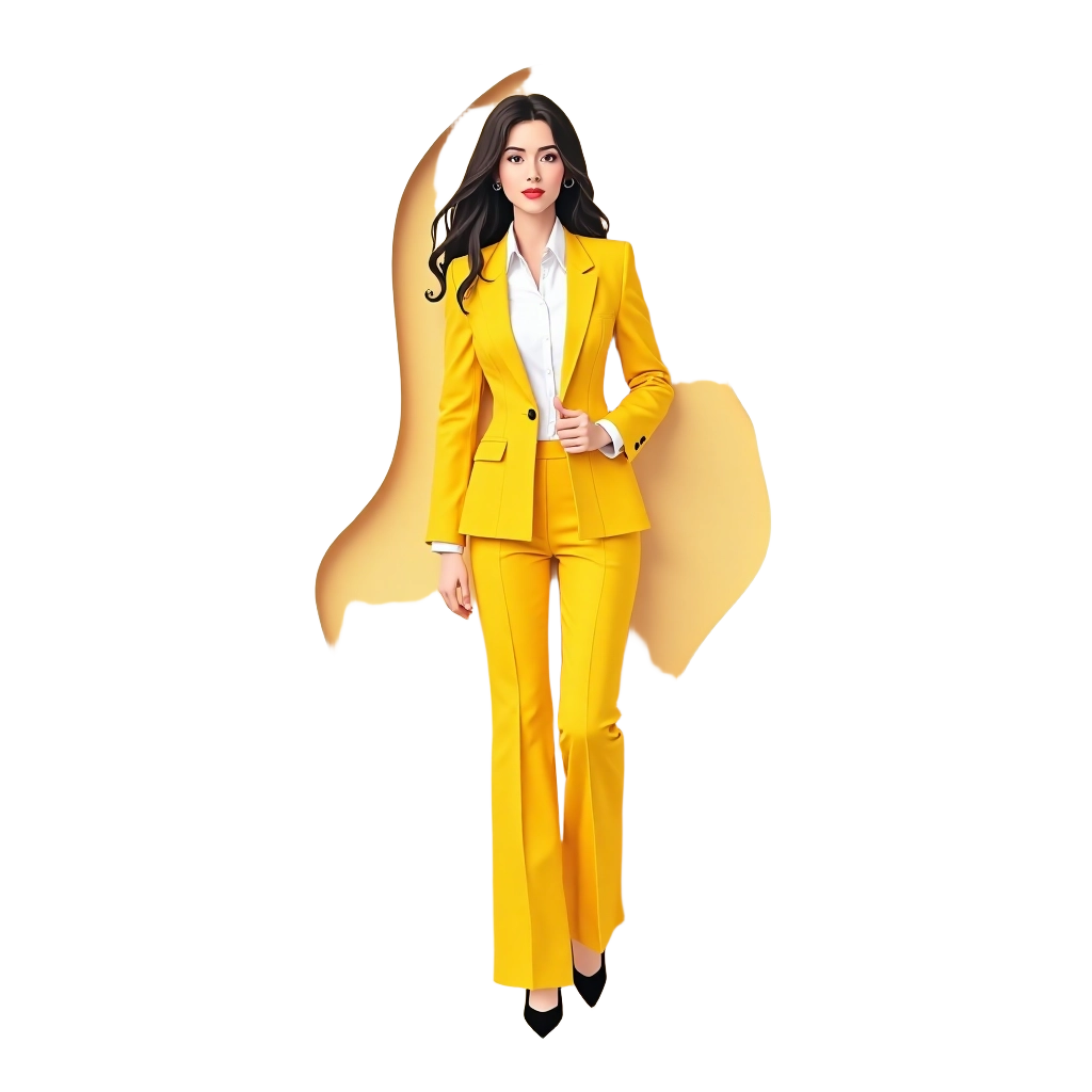 Elegant Yellow Suit